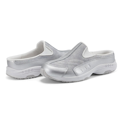 Easy Spirit Traveltime Clogs - Silver