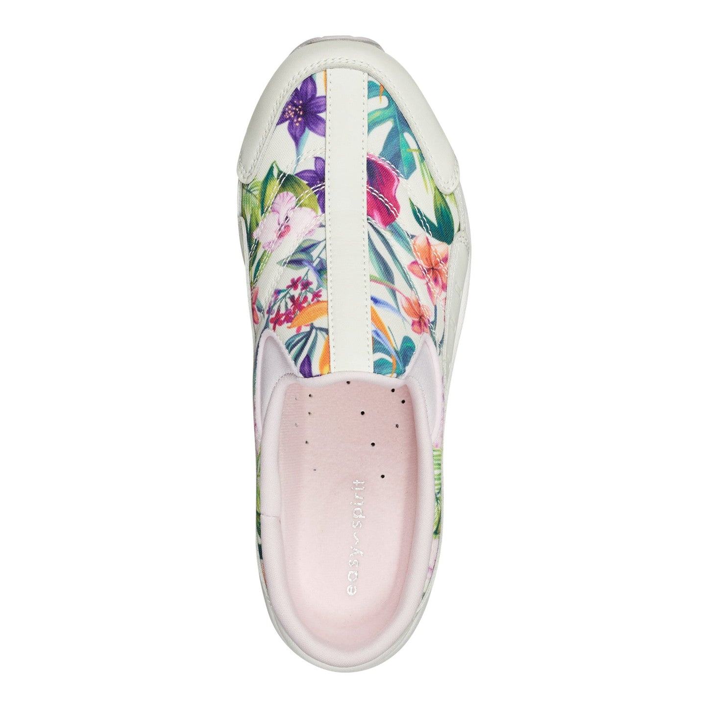 Easy Spirit Traveltime Clogs - Ivory Palm Print