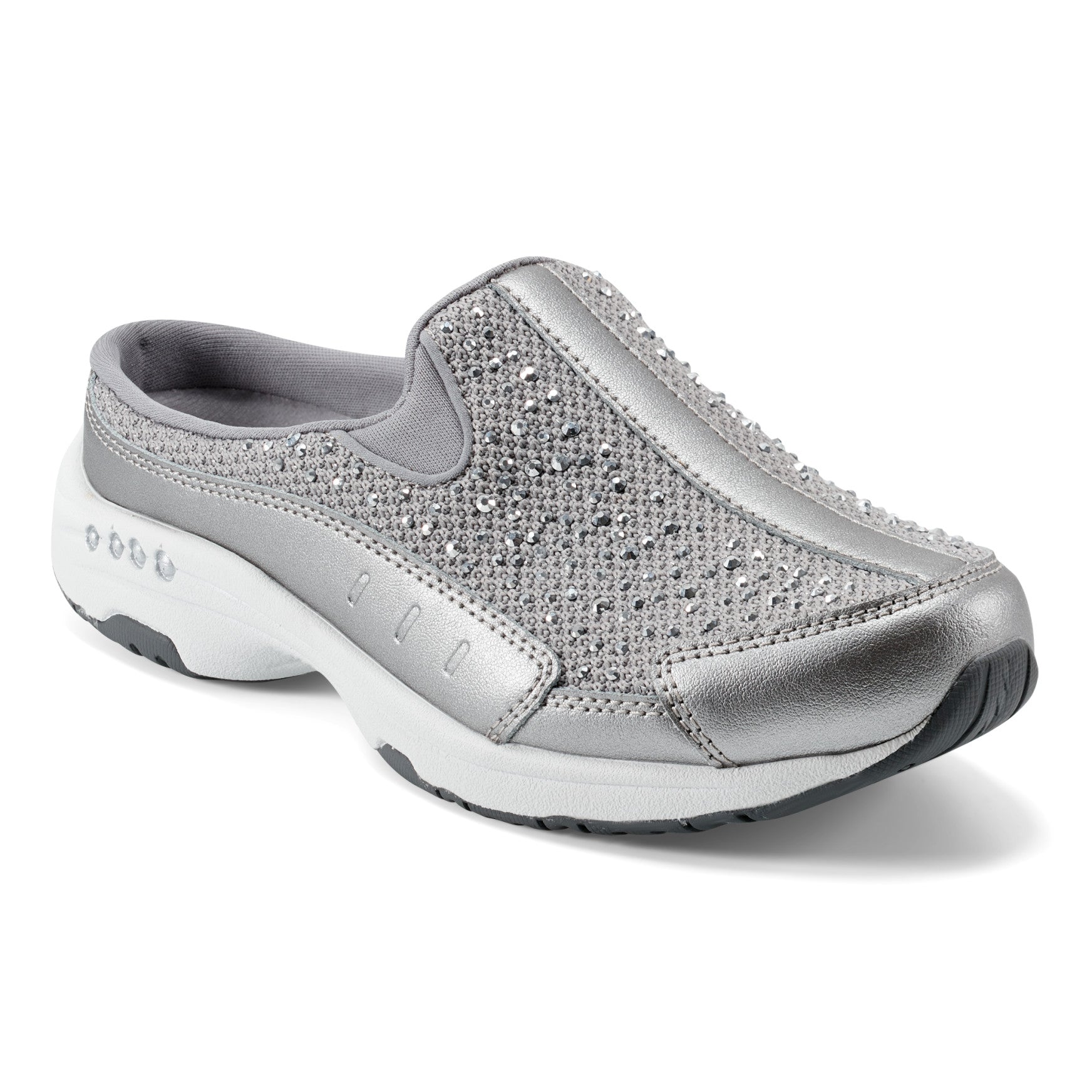 Easy Spirit Travelsparkle Clogs - Medium Grey