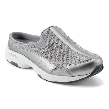 Easy Spirit Travelsparkle Clogs - Medium Grey