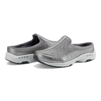 Easy Spirit Travelsparkle Clogs - Medium Grey