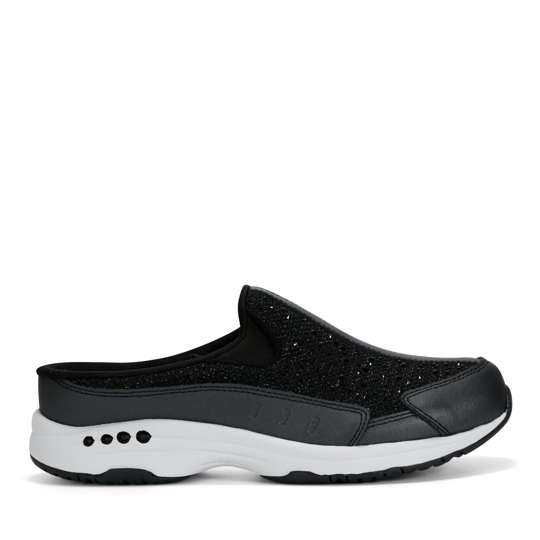 Easy Spirit Travelsparkle Clogs - Black