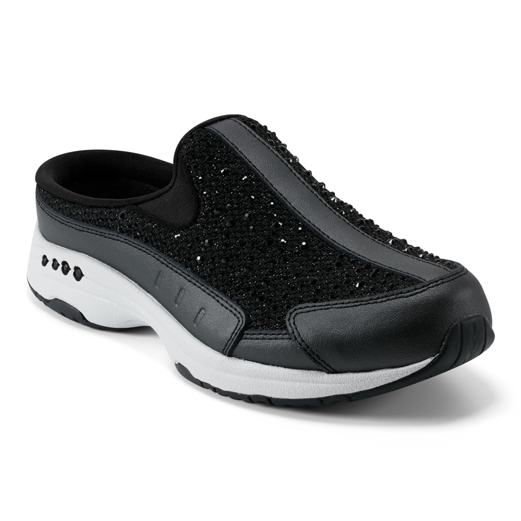 Easy Spirit Travelsparkle Clogs - Black