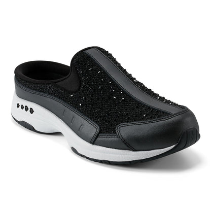 Easy Spirit Travelsparkle Clogs - Black