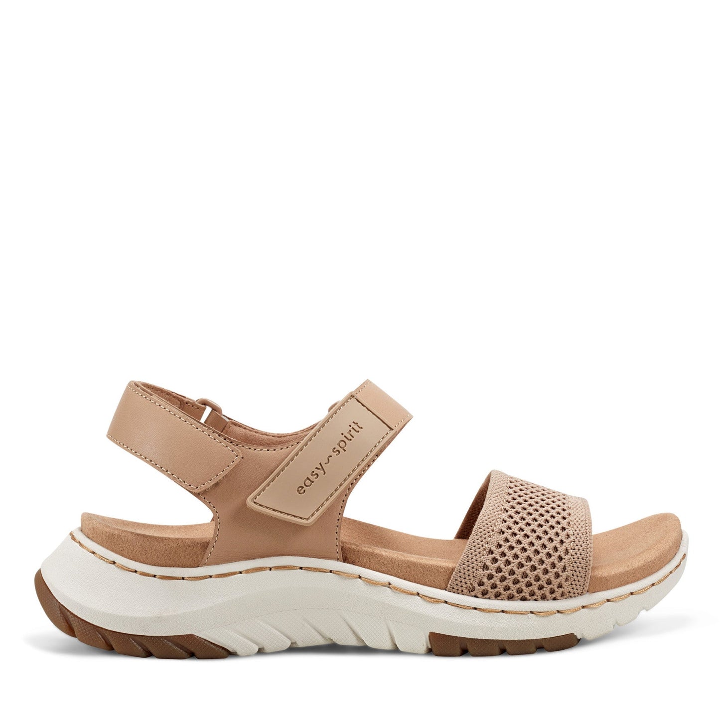 Easy Spirit Sway Casual Platform Sandals - Natural