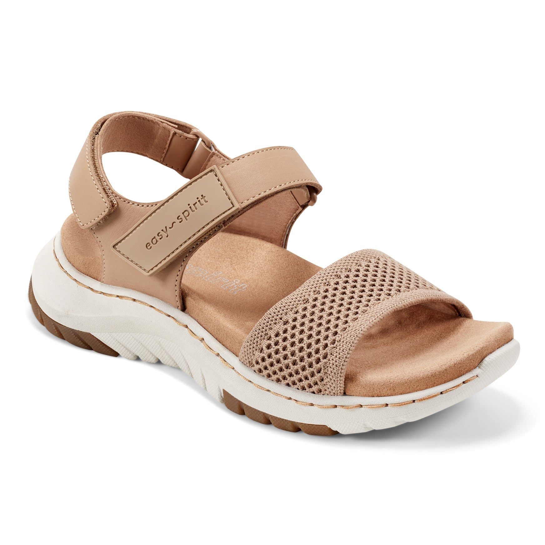 Easy Spirit Sway Casual Platform Sandals - Natural