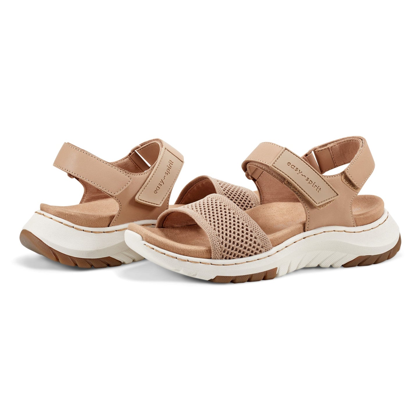 Easy Spirit Sway Casual Platform Sandals - Natural