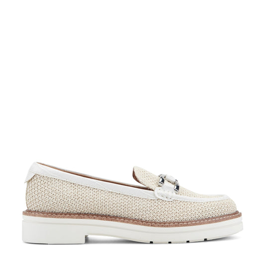 Easy Spirit Zaira Casual Horsebit Loafers - Natural Raffia