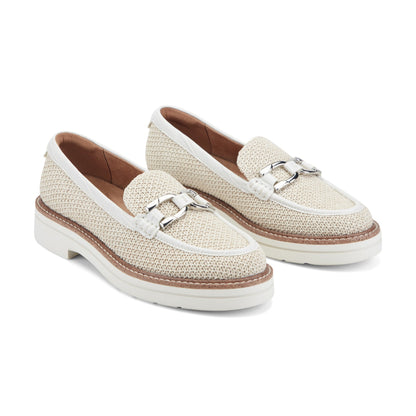 Easy Spirit Zaira Casual Horsebit Loafers - Natural Raffia