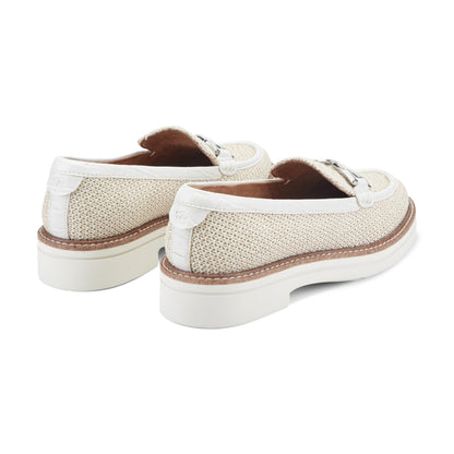 Easy Spirit Zaira Casual Horsebit Loafers - Natural Raffia