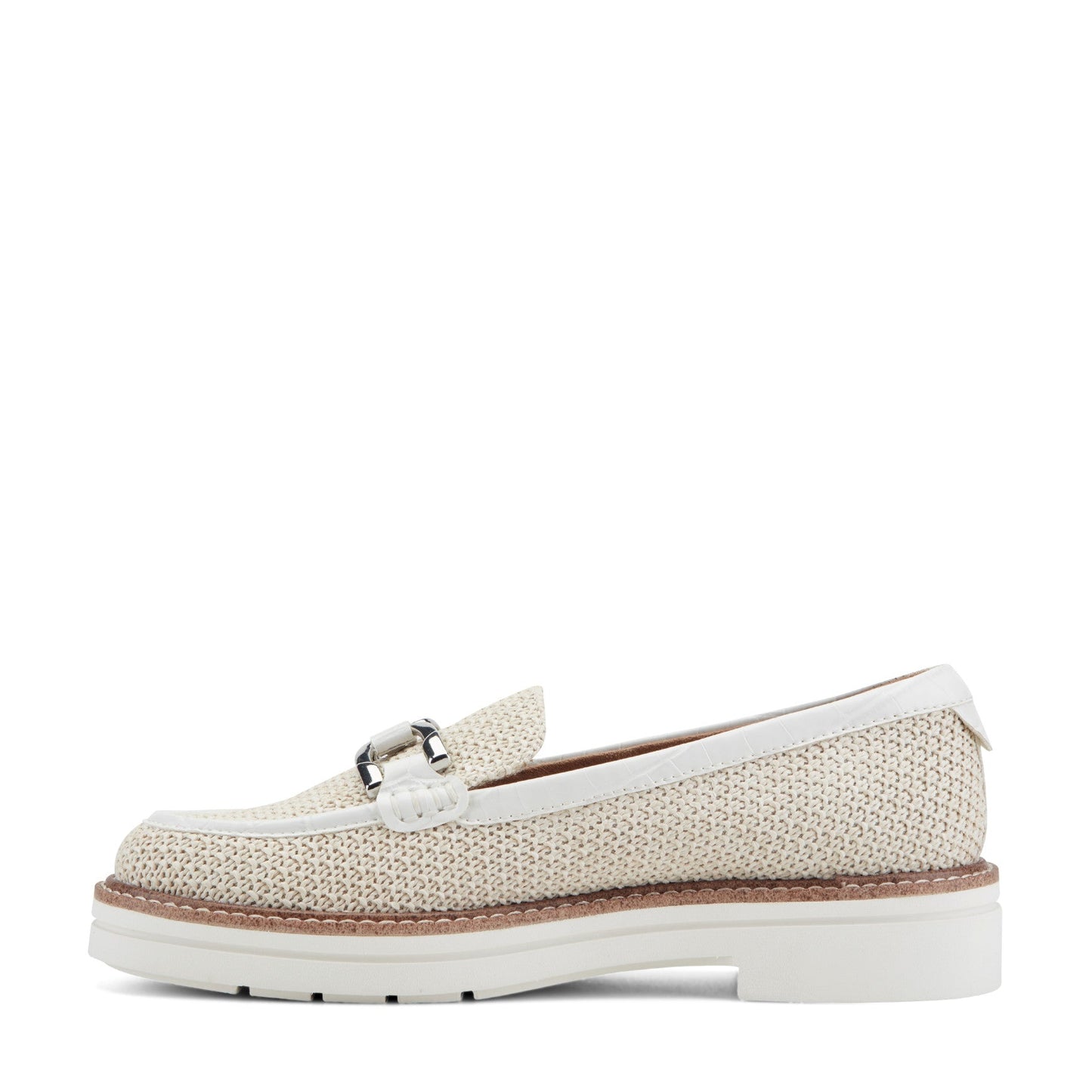 Easy Spirit Zaira Casual Horsebit Loafers - Natural Raffia
