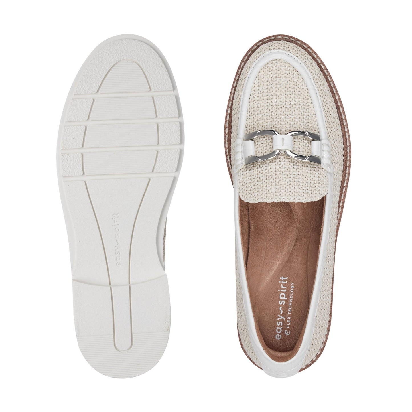 Easy Spirit Zaira Casual Horsebit Loafers - Natural Raffia