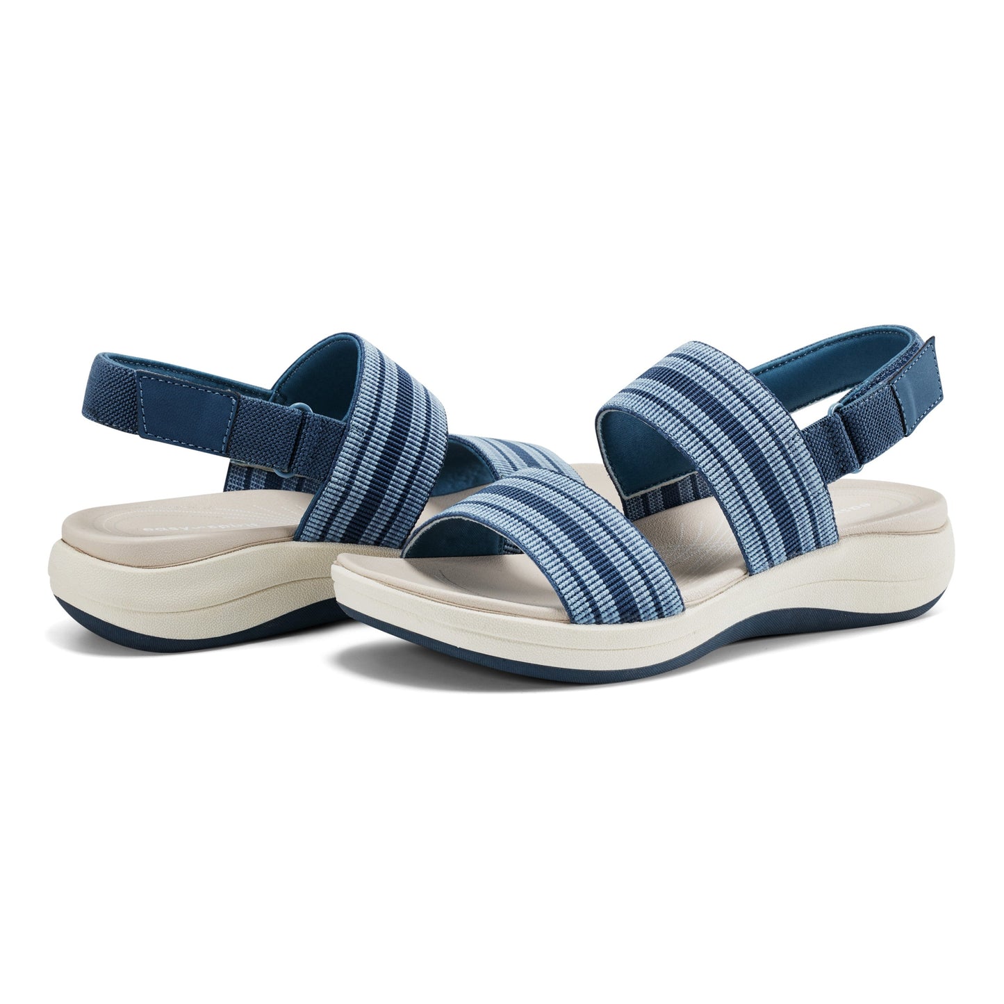 Easy Spirit Tristen Flat Sandals - Blue