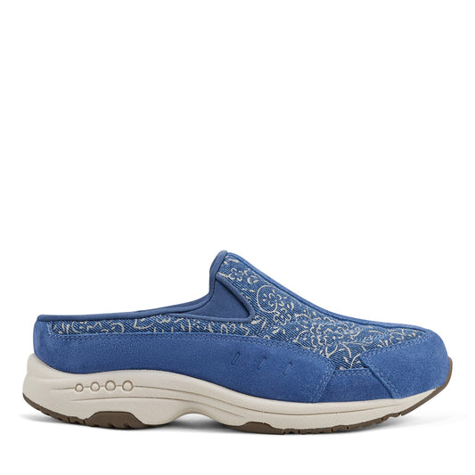 Easy Spirit Traveltime Clogs - Denim/Gold