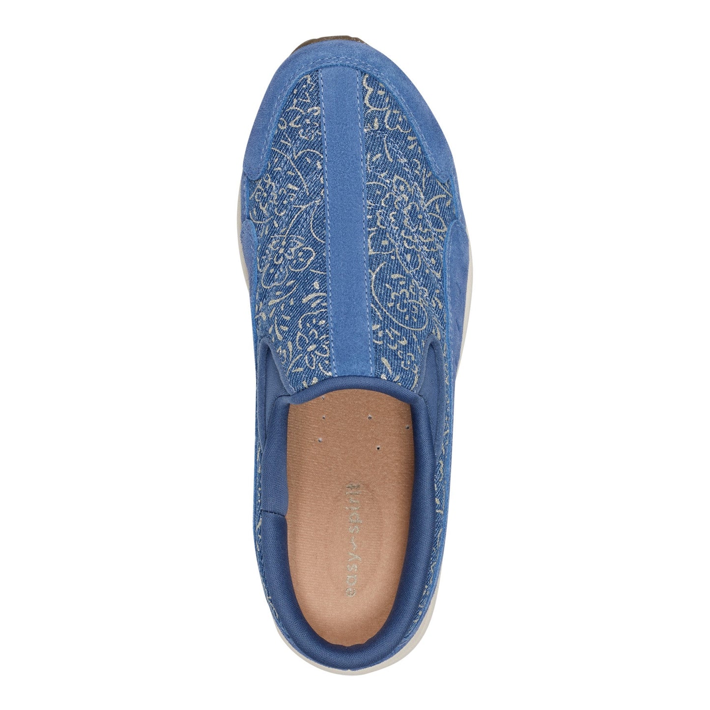 Easy Spirit Traveltime Clogs - Denim/Gold