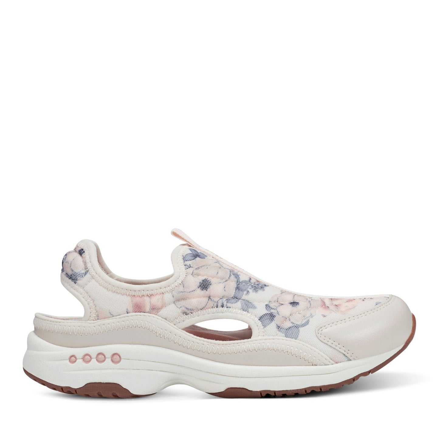 Easy Spirit Trina Slip On Walking Shoes - Ivory Floral
