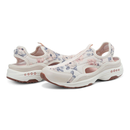 Easy Spirit Trina Slip On Walking Shoes - Ivory Floral
