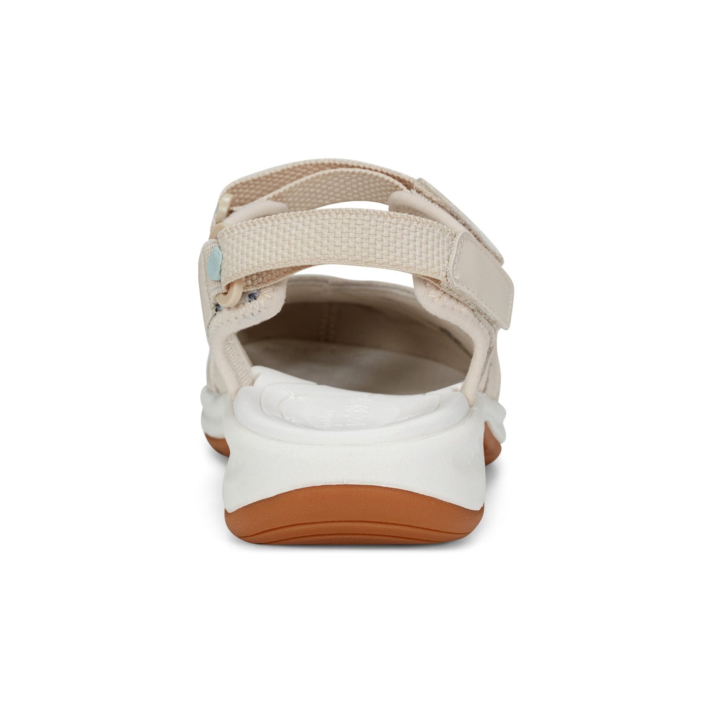 Easy Spirit Splash Flat Hiking Sandals - Ivory Floral