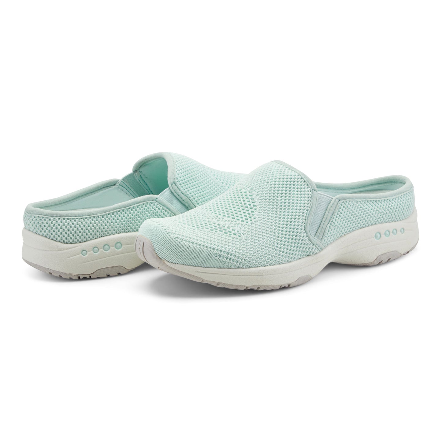 Easy Spirit Takeknit Eco Clogs - Light Blue