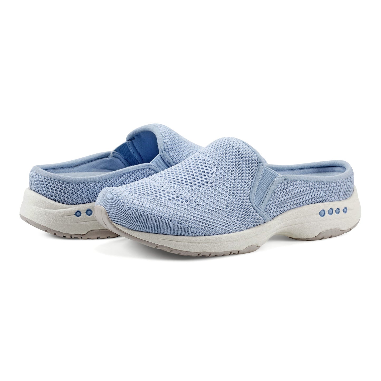 Easy Spirit Takeknit Eco Clogs - Light Blue