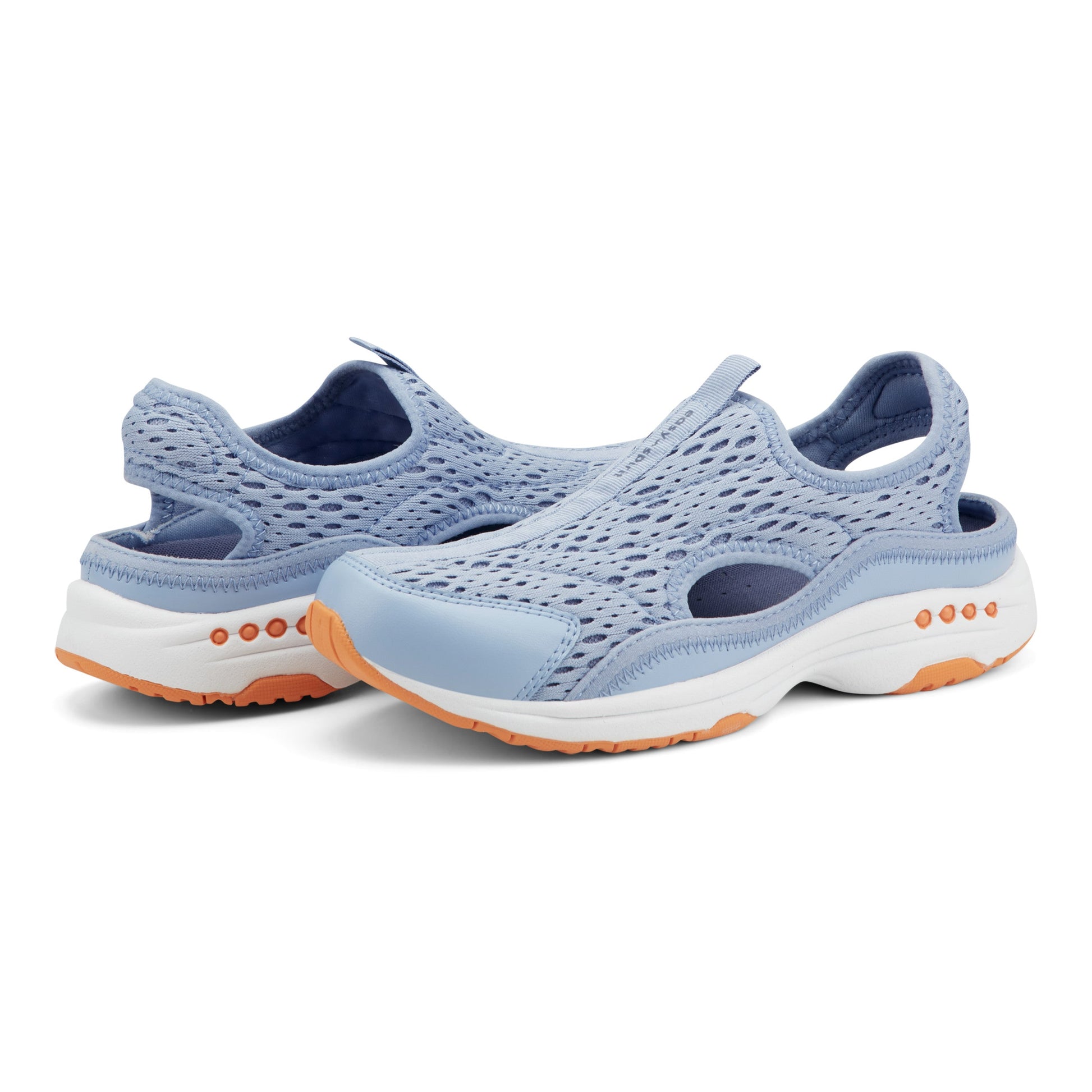 Easy Spirit Trina Slip On Walking Shoes - Light Blue Mesh