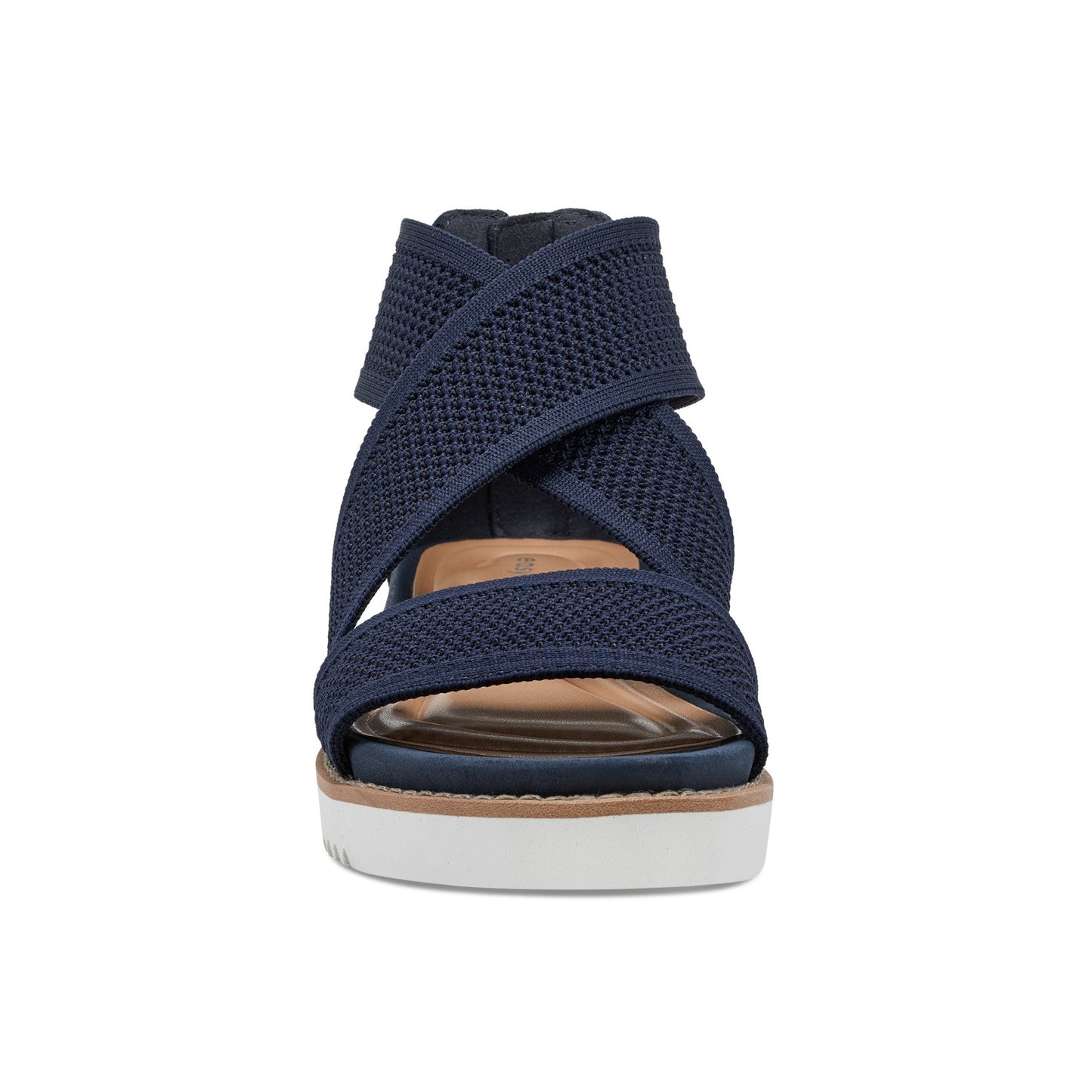 Easy Spirit Wander Flat Sandals - Navy Knit