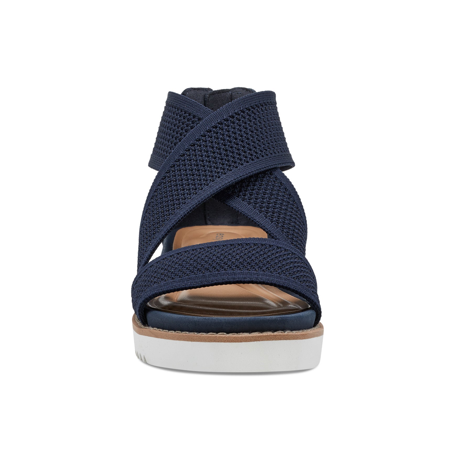 Easy Spirit Wander Flat Sandals - Navy Knit