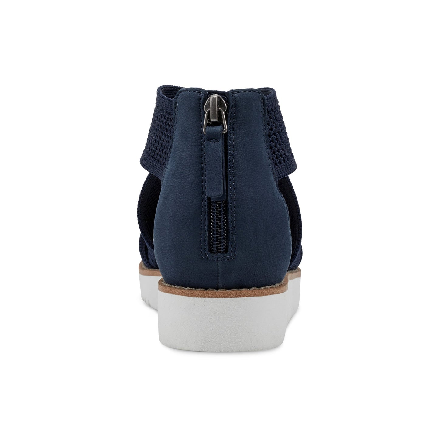 Easy Spirit Wander Flat Sandals - Navy Knit