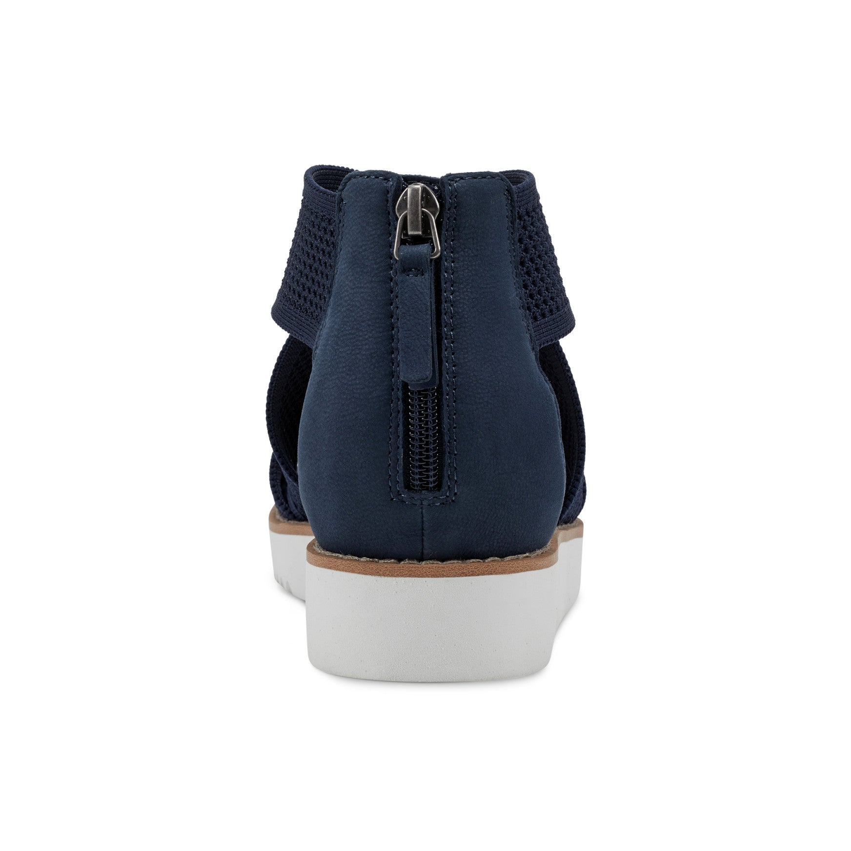 Easy Spirit Wander Flat Sandals - Navy Knit