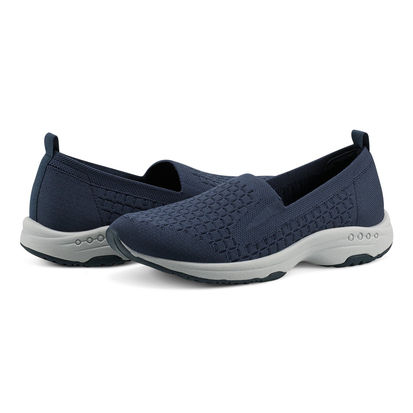 Easy Spirit Tech Eco Slip On Sneakers - Navy Recycled Knit