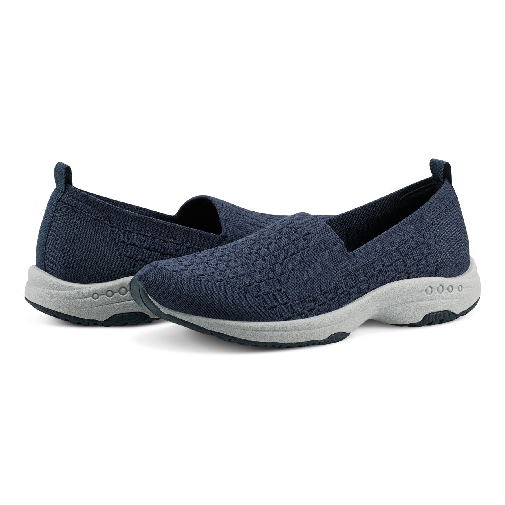 Easy Spirit Tech Eco Slip On Sneakers - Navy Recycled Knit