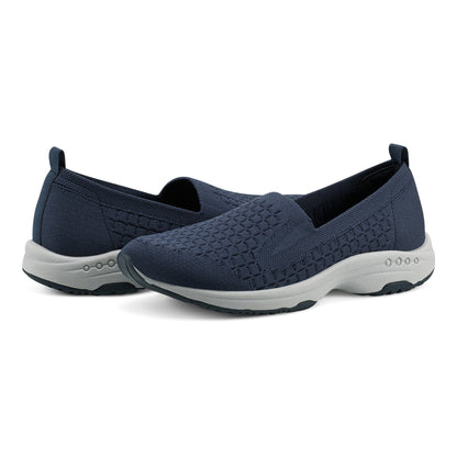 Easy Spirit Tech Eco Slip On Sneakers - Navy Recycled Knit