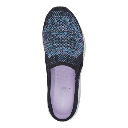 Easy Spirit Takeknit Eco Clogs - Black/Blue Knit