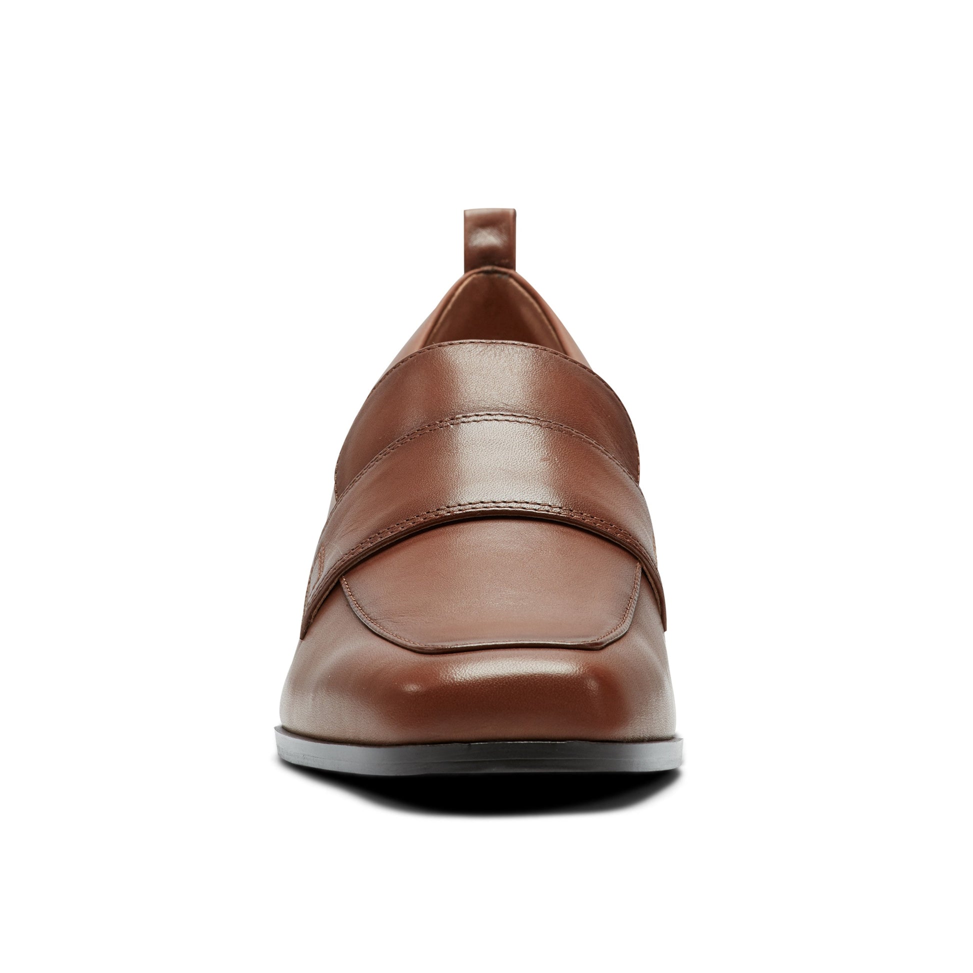 Easy Spirit Darlene Dress Loafers - Light Brown Leather
