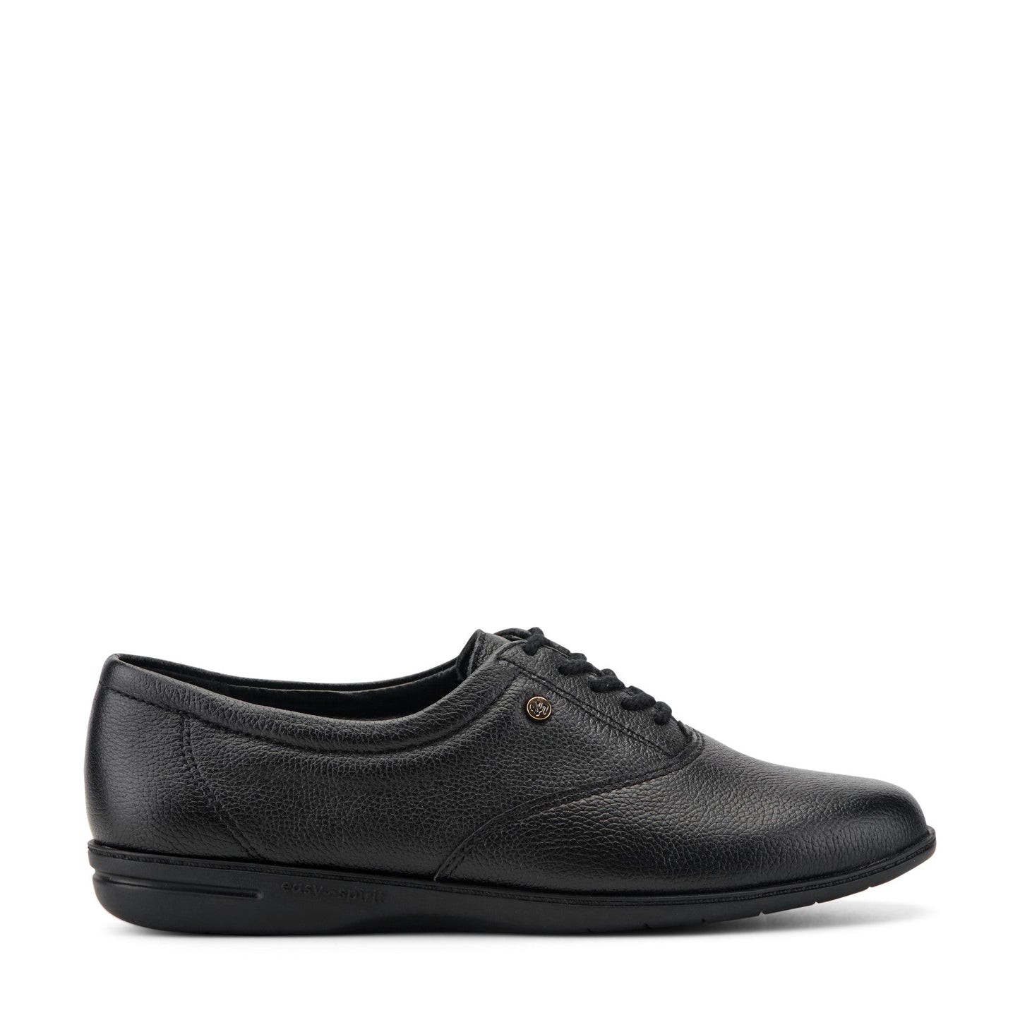 Easy Spirit Motion Leather Oxfords - Black Leather