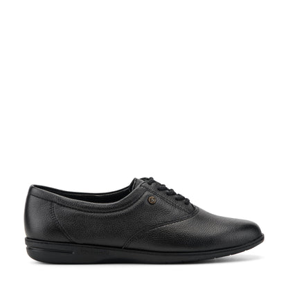 Easy Spirit Motion Leather Oxfords - Black Leather