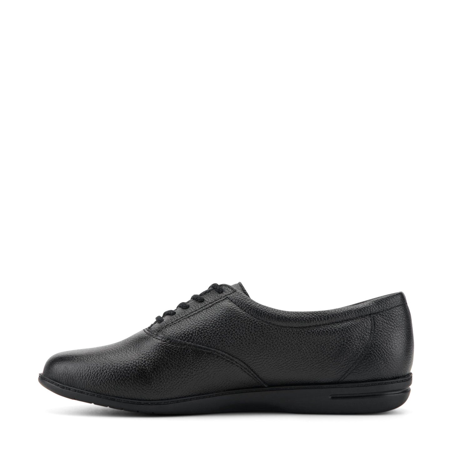 Easy Spirit Motion Leather Oxfords - Black Leather