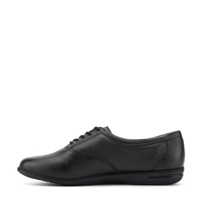 Easy Spirit Motion Leather Oxfords - Black Leather