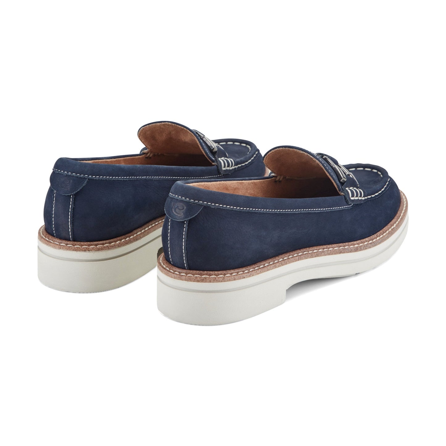 Easy Spirit Zaira Casual Horsebit Loafers - Navy Leather