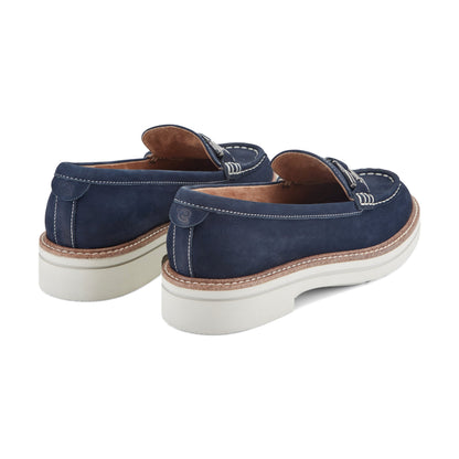 Easy Spirit Zaira Casual Horsebit Loafers - Navy Leather