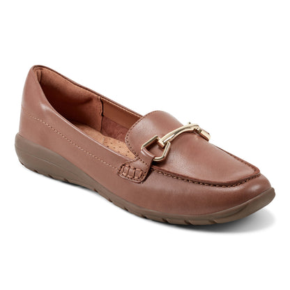 Easy Spirit Amalie Casual Loafers - Medium Brown Leather