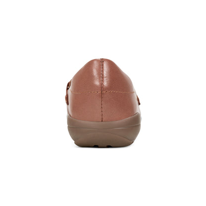 Easy Spirit Amalie Casual Loafers - Medium Brown Leather
