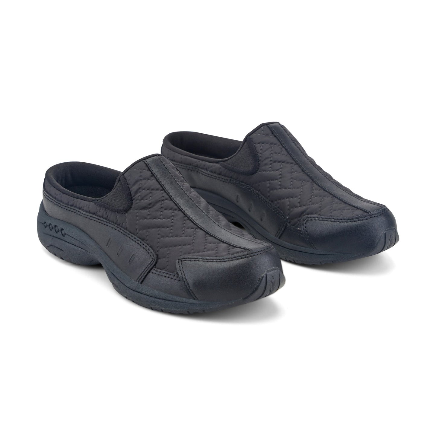 Easy Spirit Traveltime Clogs - Black Nylon