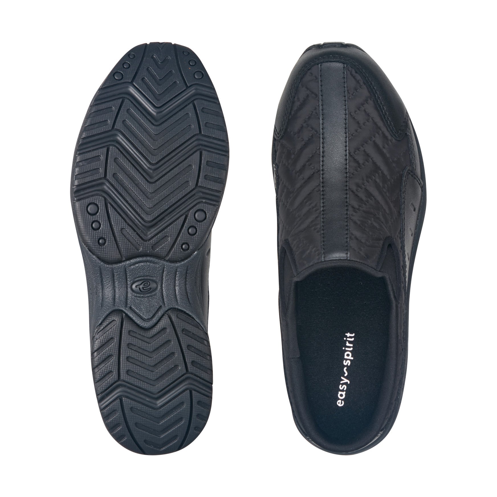 Easy Spirit Traveltime Clogs - Black Nylon