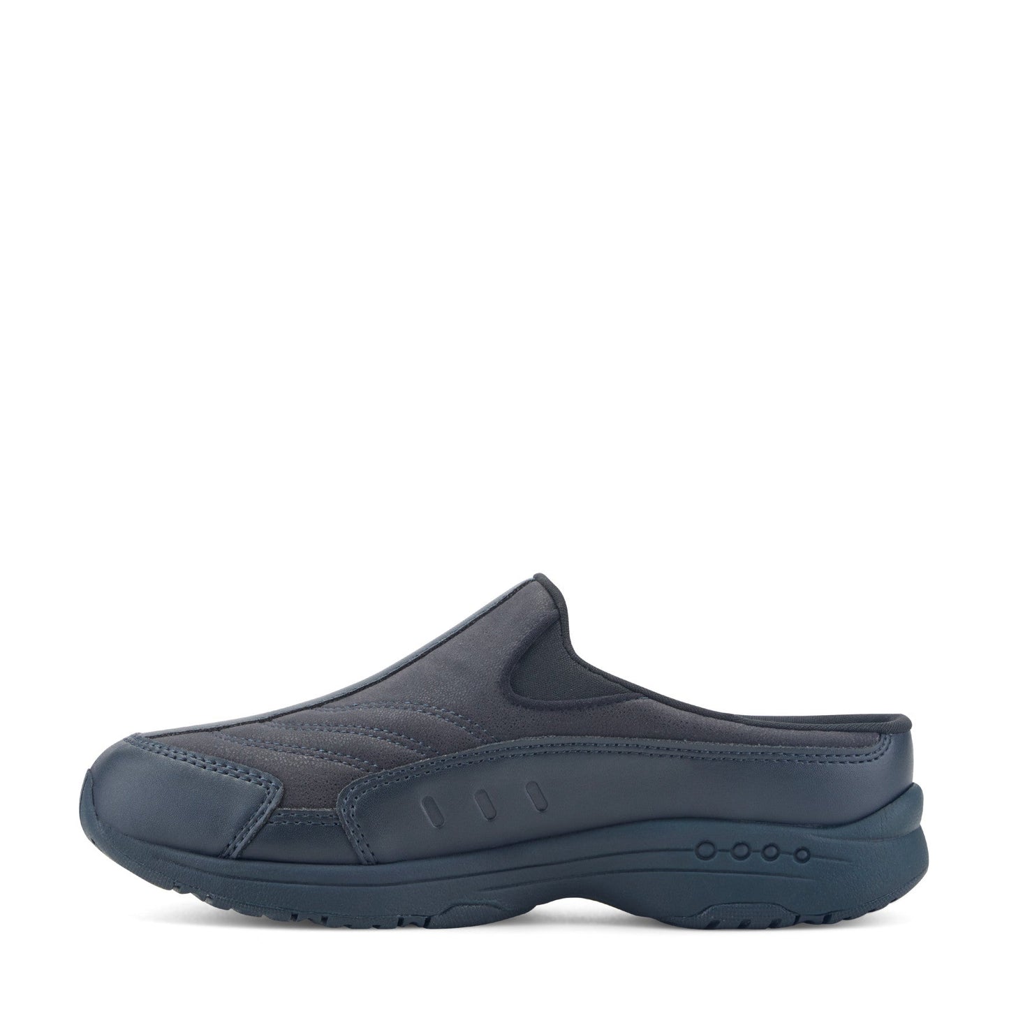 Easy Spirit Traveltime Leather Clogs - Navy Leather