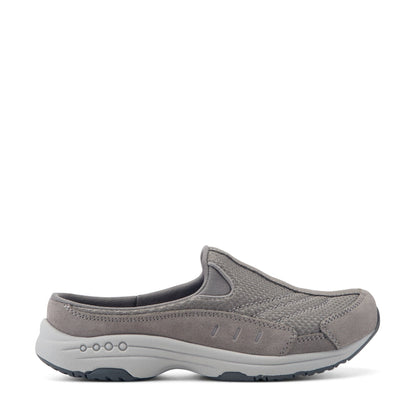 Easy Spirit Traveltime Clogs - Grey Suede/Mesh