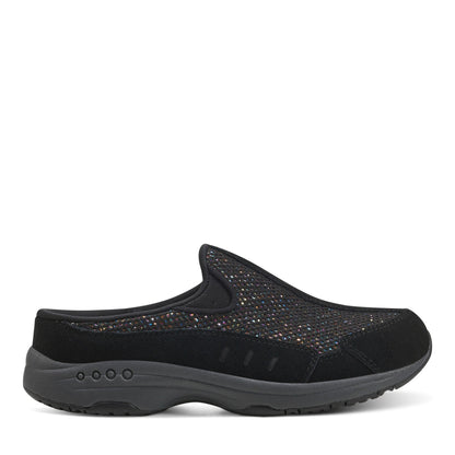 Easy Spirit Traveltime Clogs - Black Glitter multi