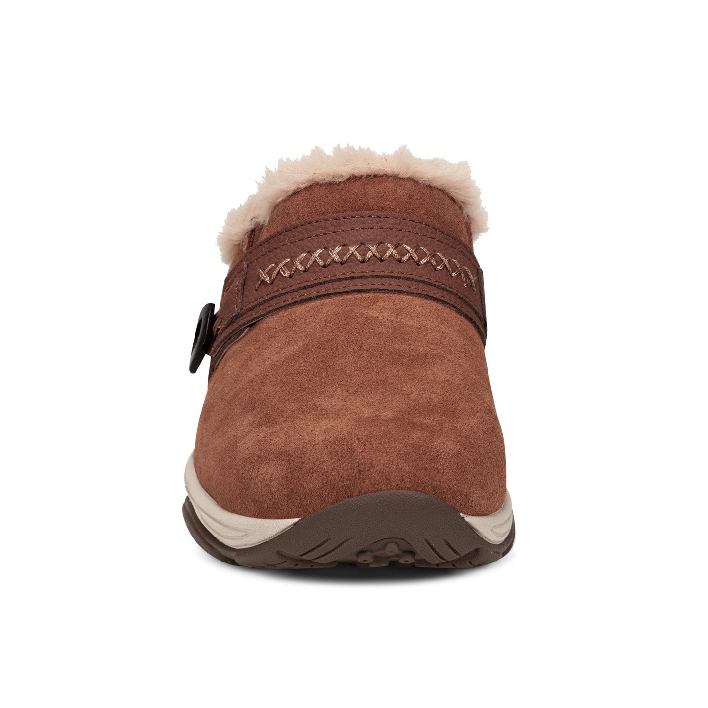 Easy Spirit Elinn Casual Clogs - Brown Suede