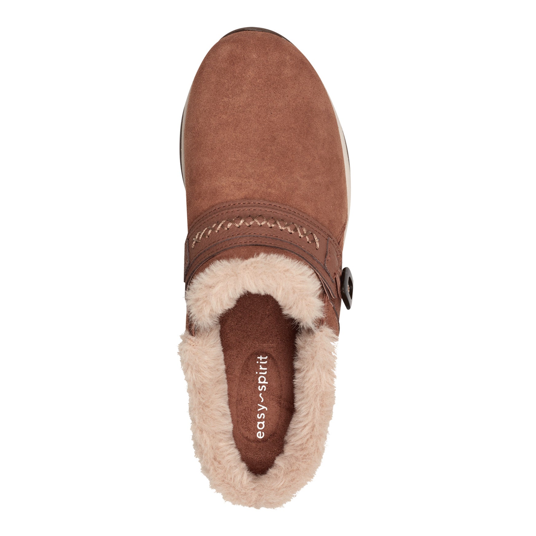 Easy Spirit Elinn Casual Clogs - Brown Suede