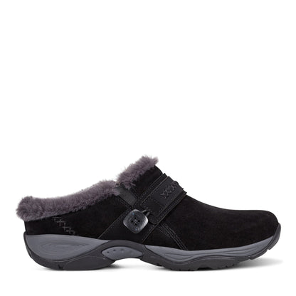 Easy Spirit Elinn Casual Clogs - Black Suede